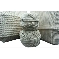 GENERICO - Algodón Torcido 8mm 50m aprox para macramé cuerda/cordon