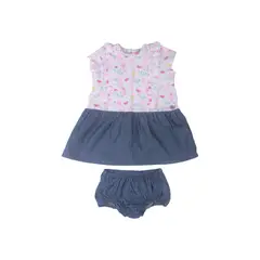 PILLIN - Vestido Bebe Niña Azul - Azul