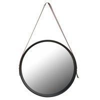 Espejo Red. Cafe Ø52 Cm C/Correa Cuero Ep5252B Unc