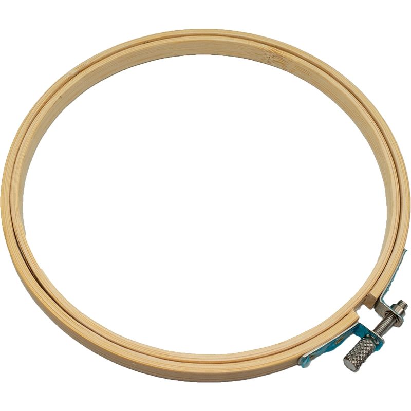 GENERICO - Bastidor 6'' 15cm para bordar de madera Bambú