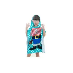 GENERICO - Toalla De Baño Playa Nadar Capucha Niños Diseños Pirata