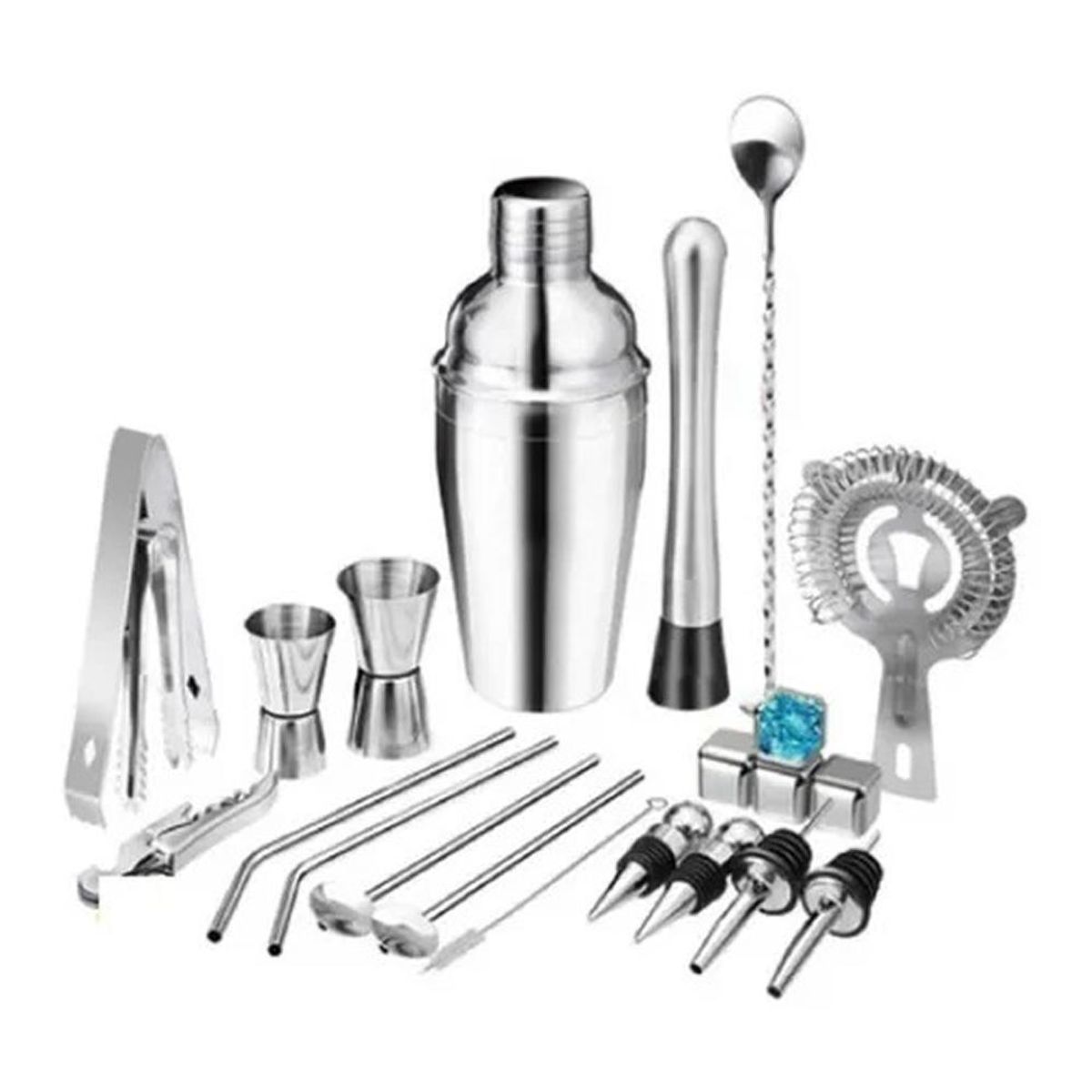 DETODOYMAS - Juego De Cócteles Para Bar Pub 24 Piezas DETODOYMAS