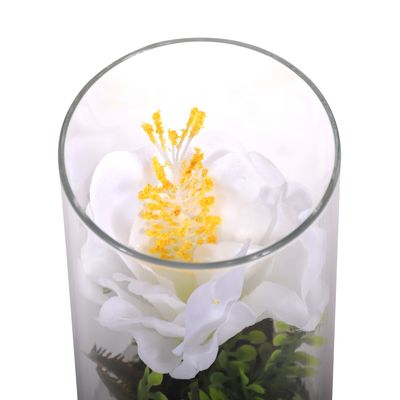 Imagen 2 del producto Florero adorno de cristal 15 cm Eléboro blanco