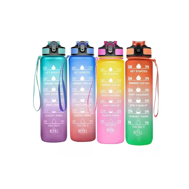 GENERICO - Botella De Agua Motivacional 900ml