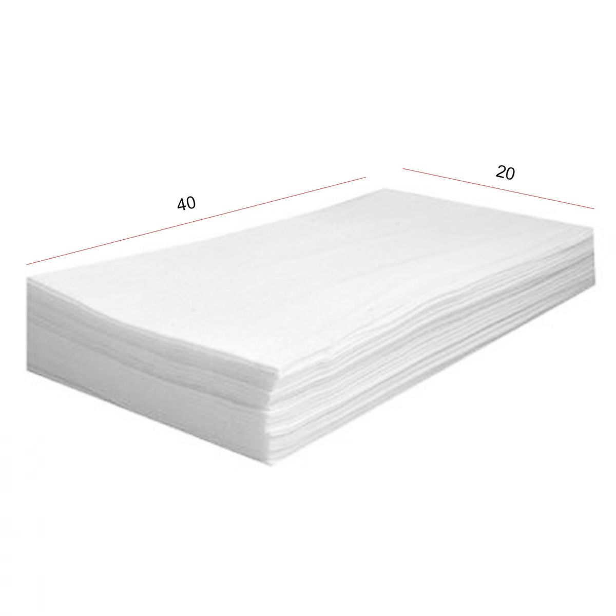 COSMETICAVAL - Toallas desechables de peluquería 2 paquetes 100 un. 20x40