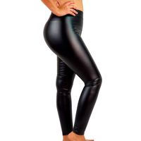 Calza Eco Cuero Mujer. Pantalón Leggins. 01