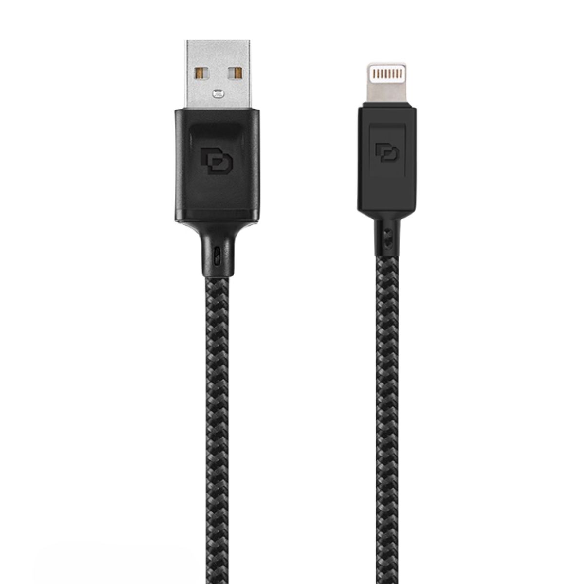 DUSTED - Cable Lightning MFi a USB-A 1.2 Mt Rugged Dusted negro