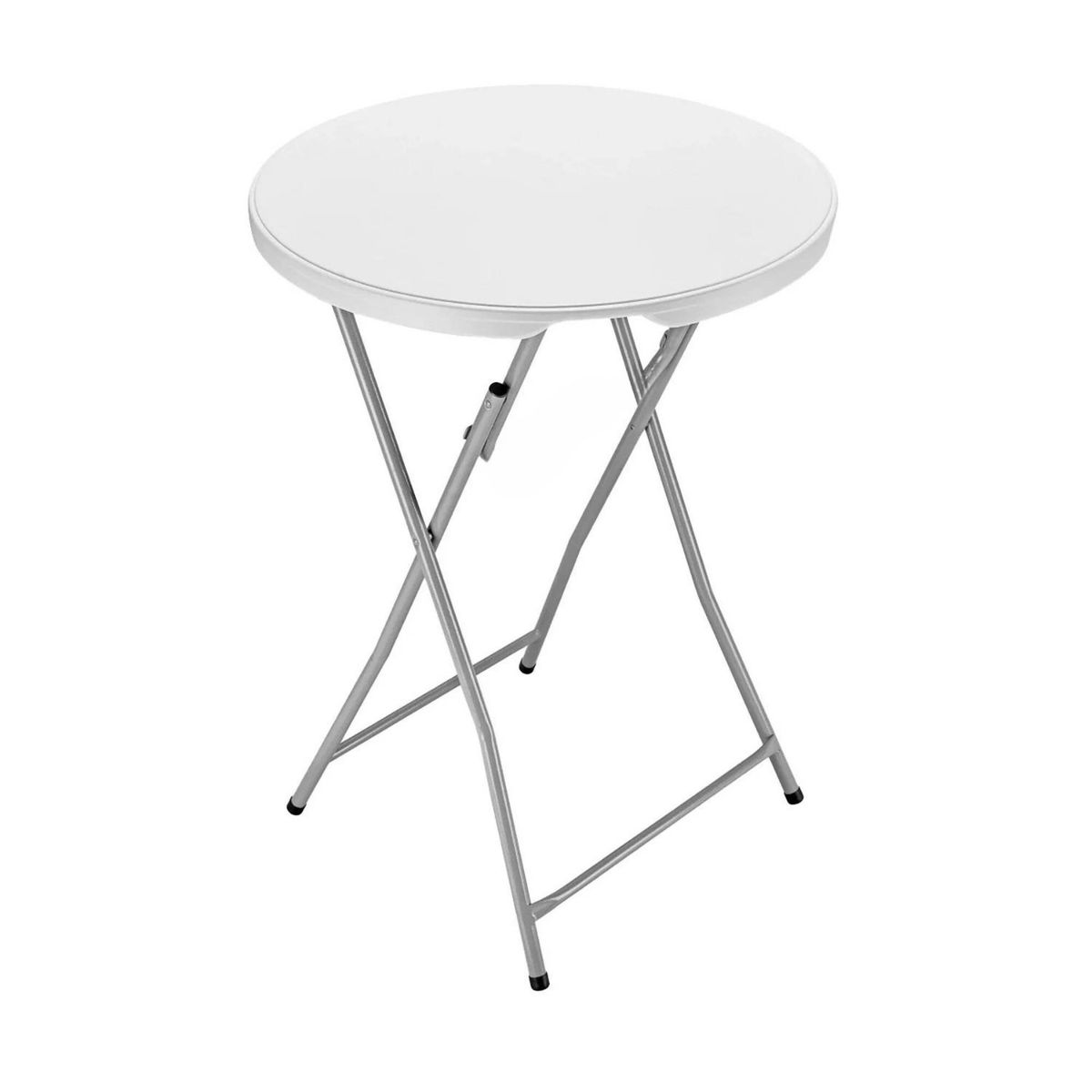 GENERICO - Mesa plegable portátil de interior y exterior redonda 61x74