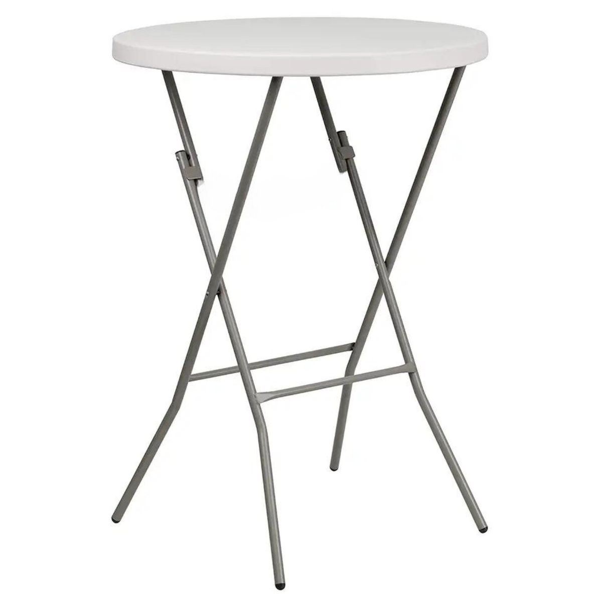 GENERICO - Mesa plegable portátil de interior y exterior redonda 61x74