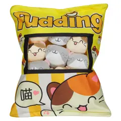 ORGULLO NERD - Almohada Peluche Gatito amarillo