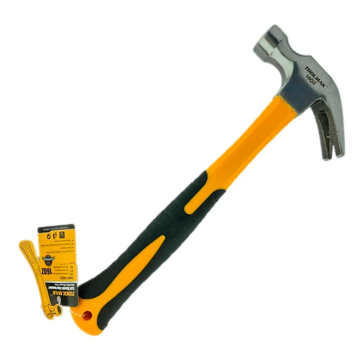 GENERICO - Martillo Mango De Fibra 16oz Toolmak