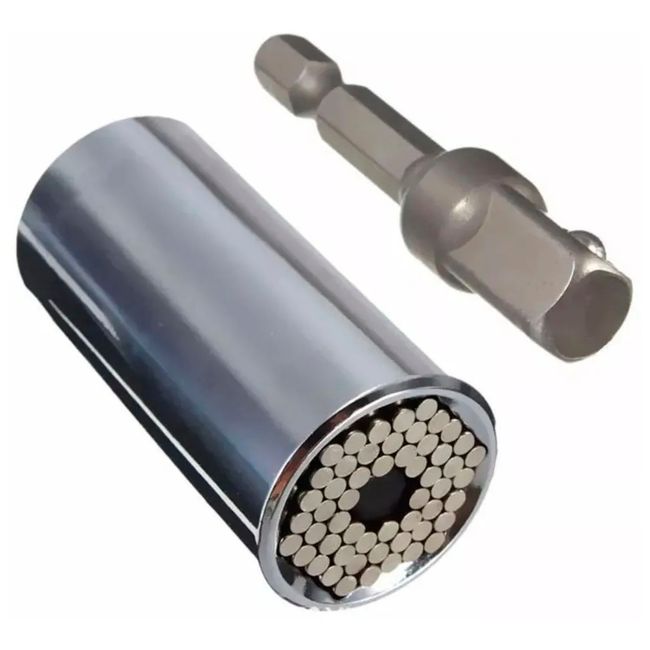 GENERICO - Dado Universal De 7 - 19 Mm + Adaptador Para Taladro Toolmak