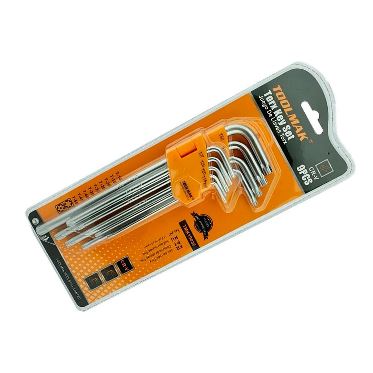 GENERICO - Set Juego De Llaves Allen Punta Estrella Toolmak 9 Piezas