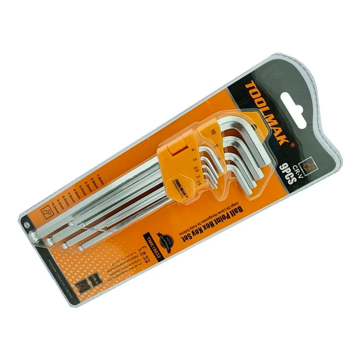 GENERICO - Juego/kit/set De Llaves Allen Hexagonal 9 Piezas Toolmak