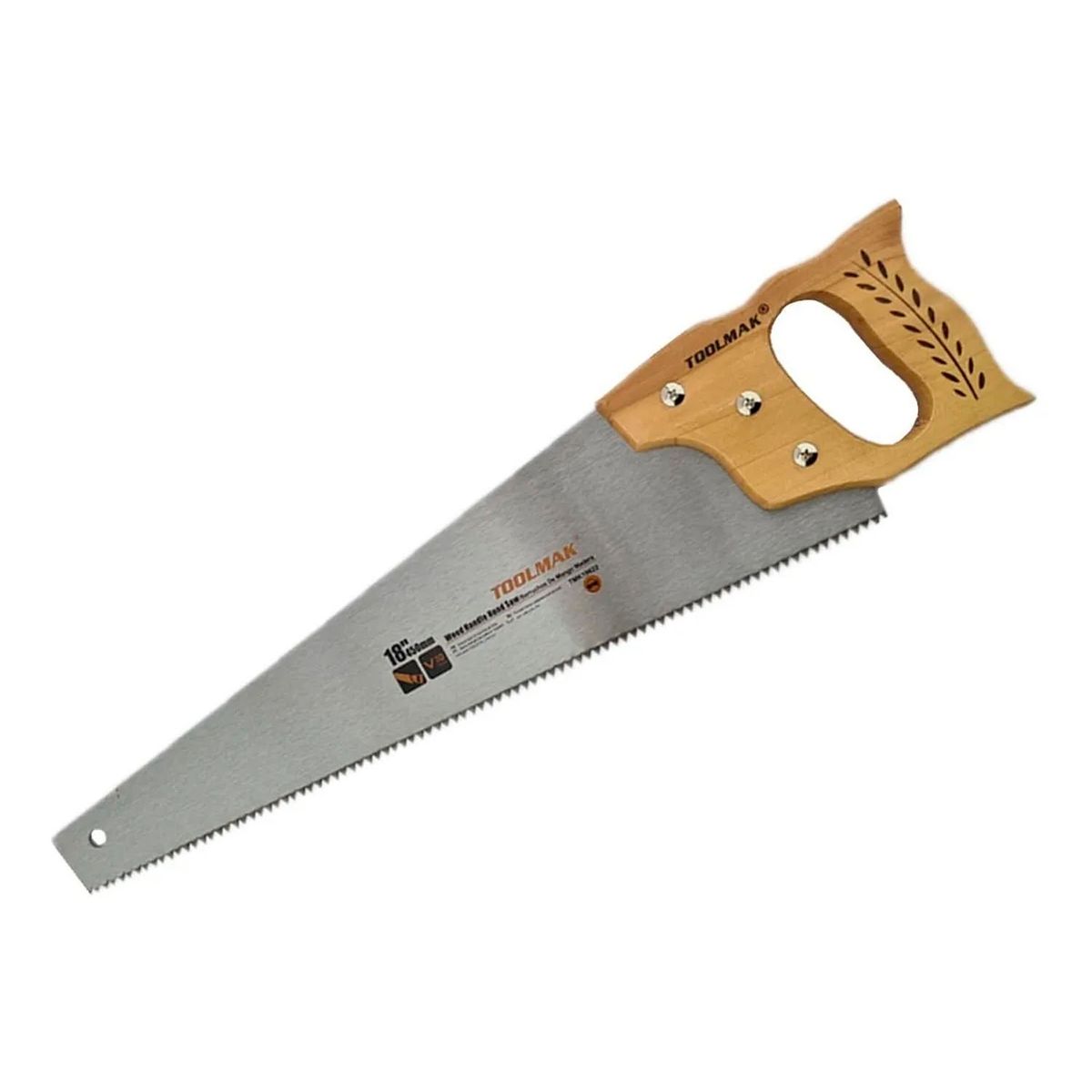 GENERICO - Serrucho Carpintero Con Mango De Madera 18 Pulgadas Toolmak