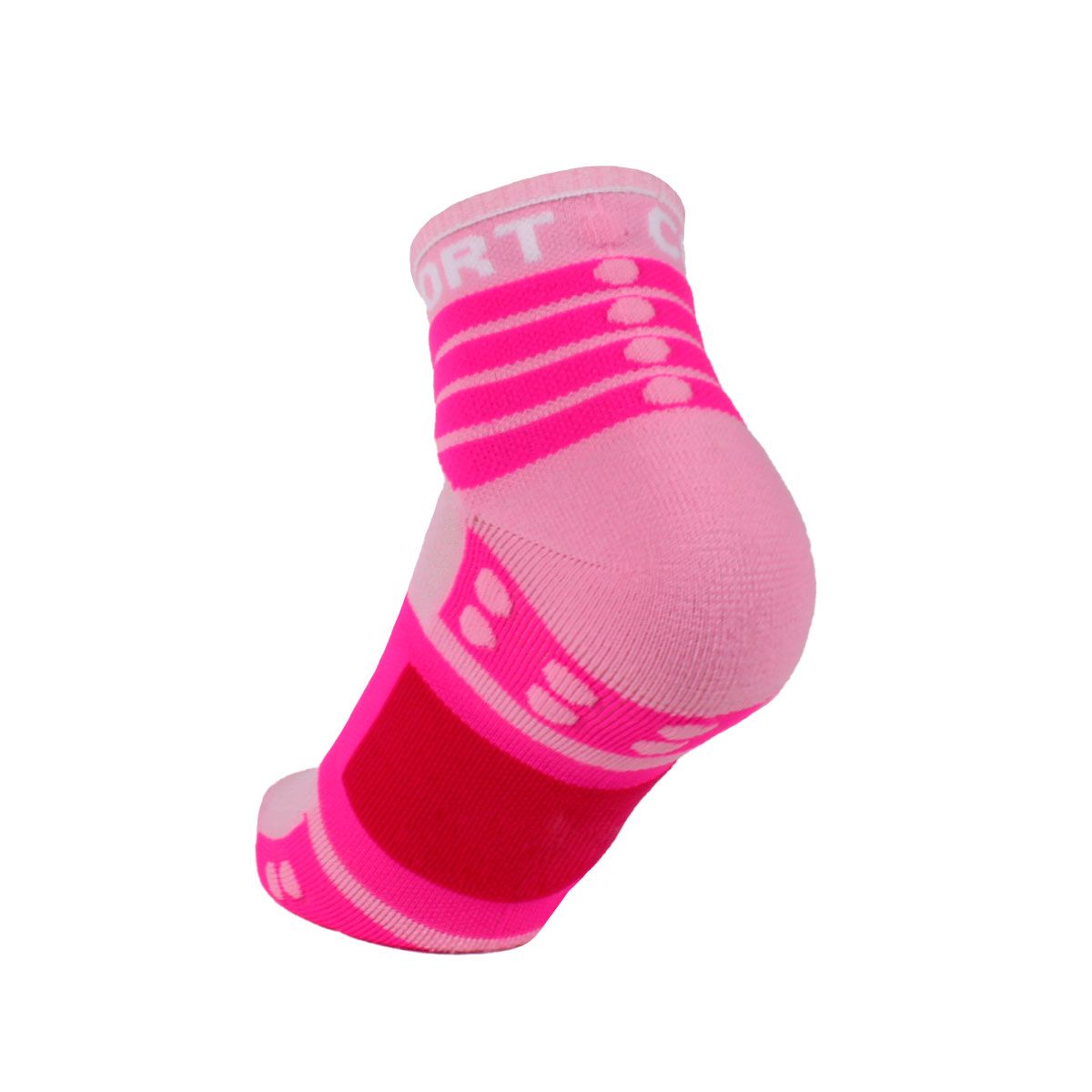 COMPRESSPORT - Calcetín  Training  Bi-Pack Rosado Compressport