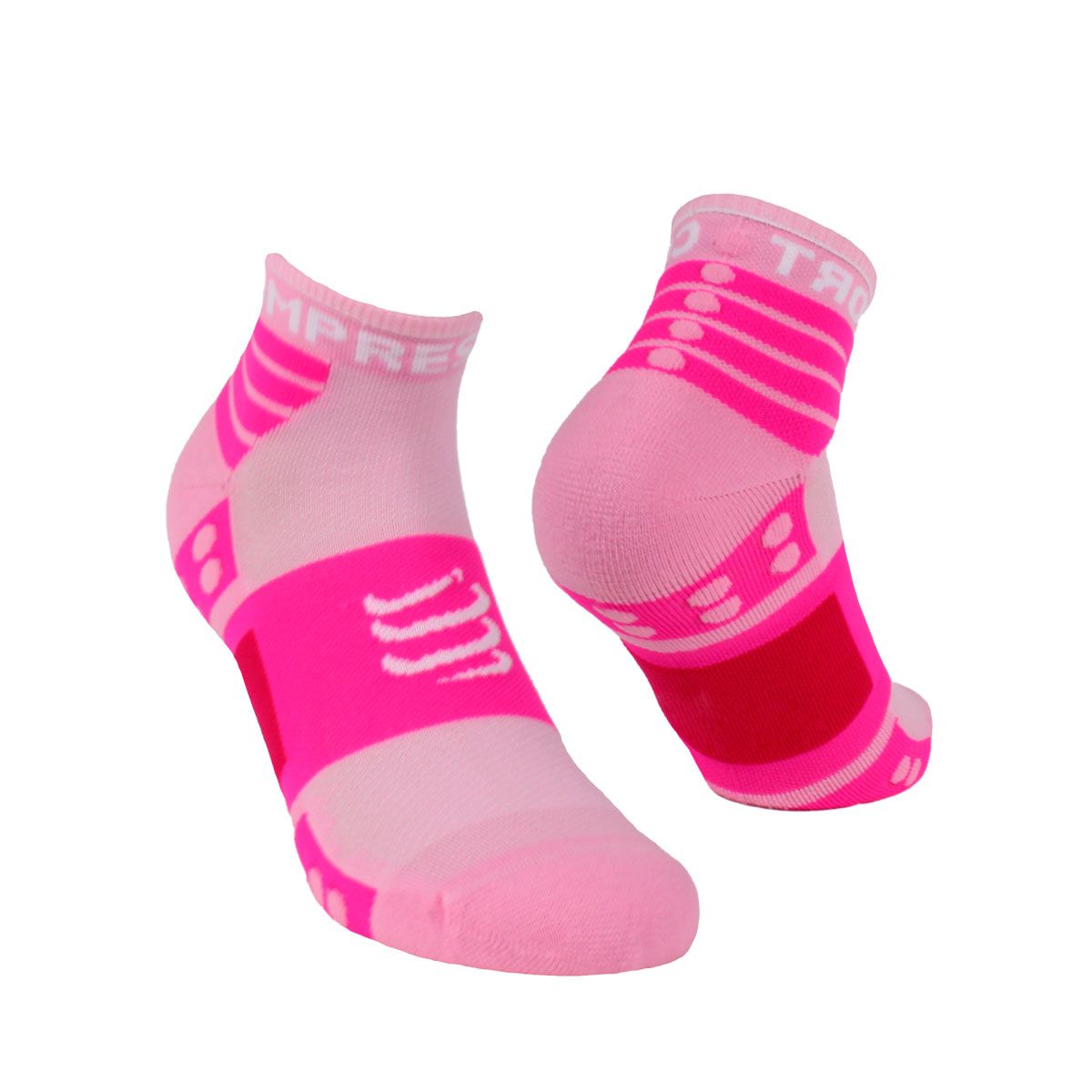 COMPRESSPORT - Calcetín  Training  Bi-Pack Rosado Compressport