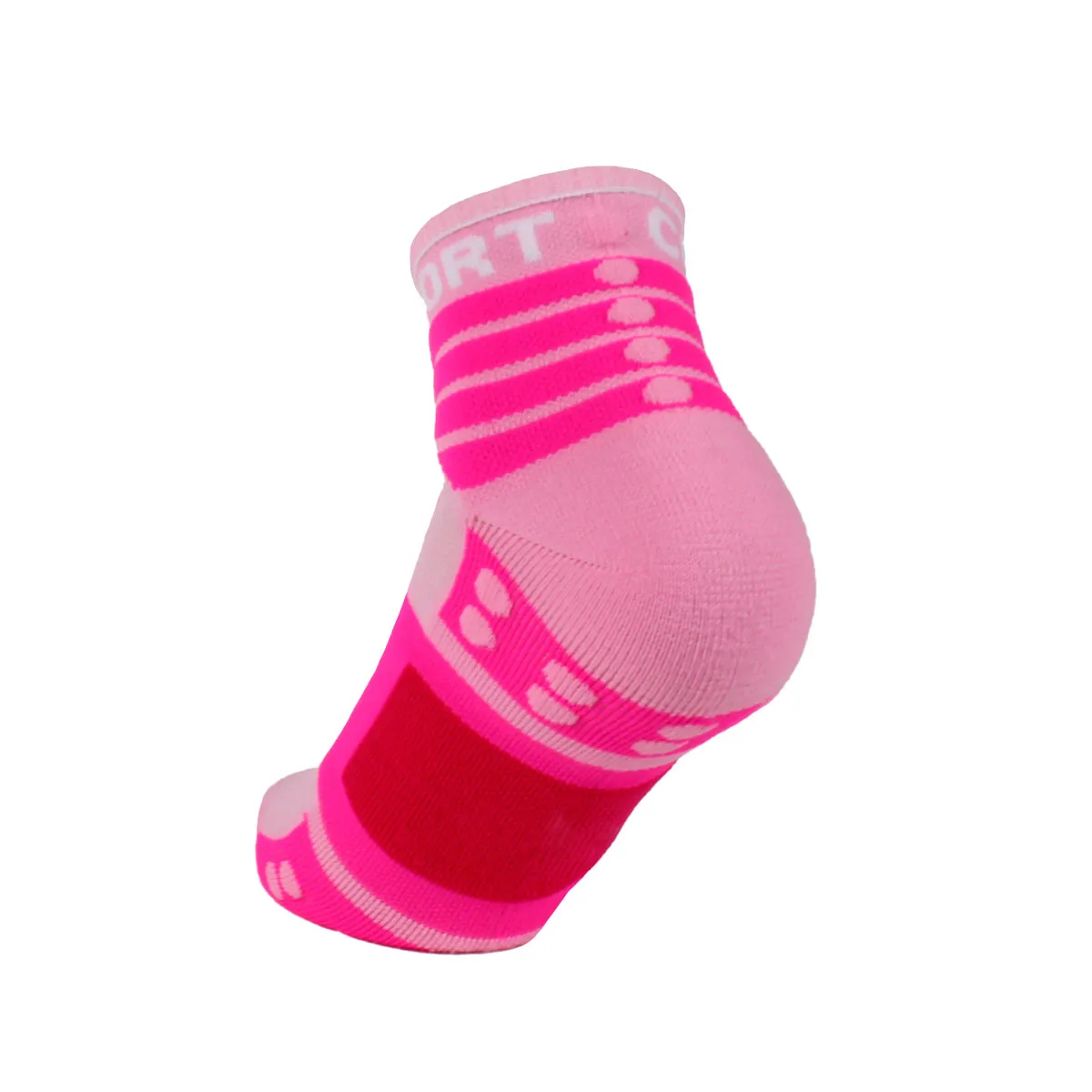 COMPRESSPORT - Calcetín  Training  Bi-Pack Rosado Compressport