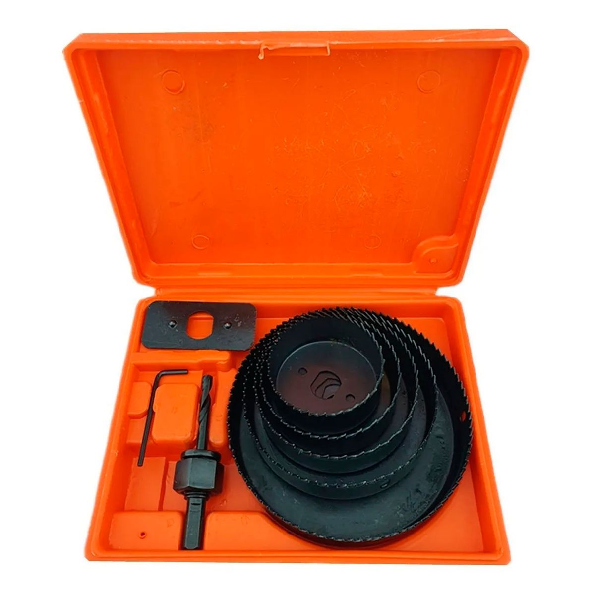 GENERICO - Juego Hoja Broca Sierra Copa Para Madera 8 Piezas Toolmak