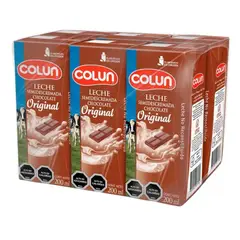COLUN - LECHE ORIGINAL CHOCOLATE 6 UNID 200 ML