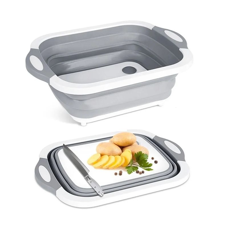 GENERICO - Tabla Para Picar Cocina Tabla De Corte 2 En 1
