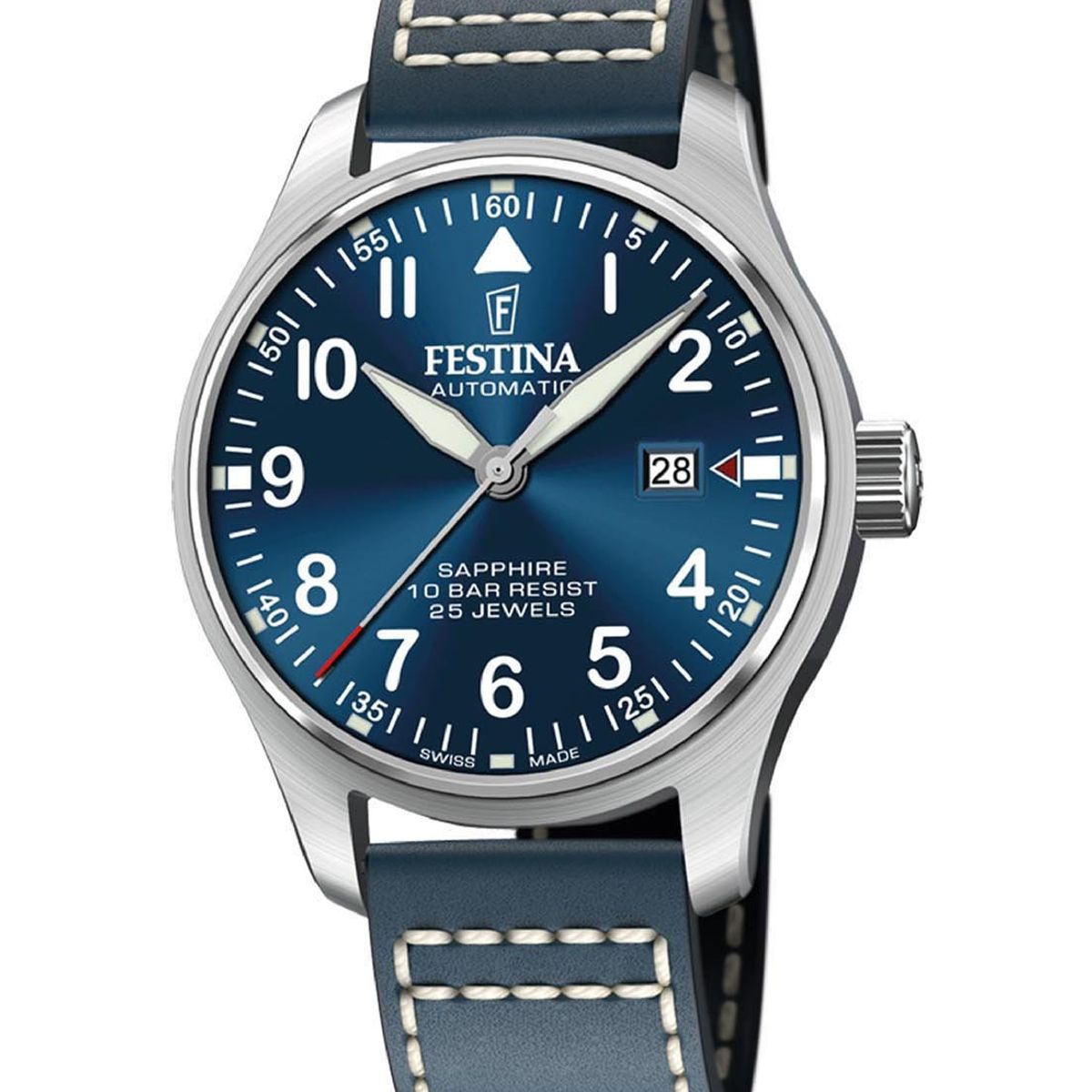 FESTINA SWISS - Reloj F20151/3 Festina Swiss Azul Hombre Swiss Made