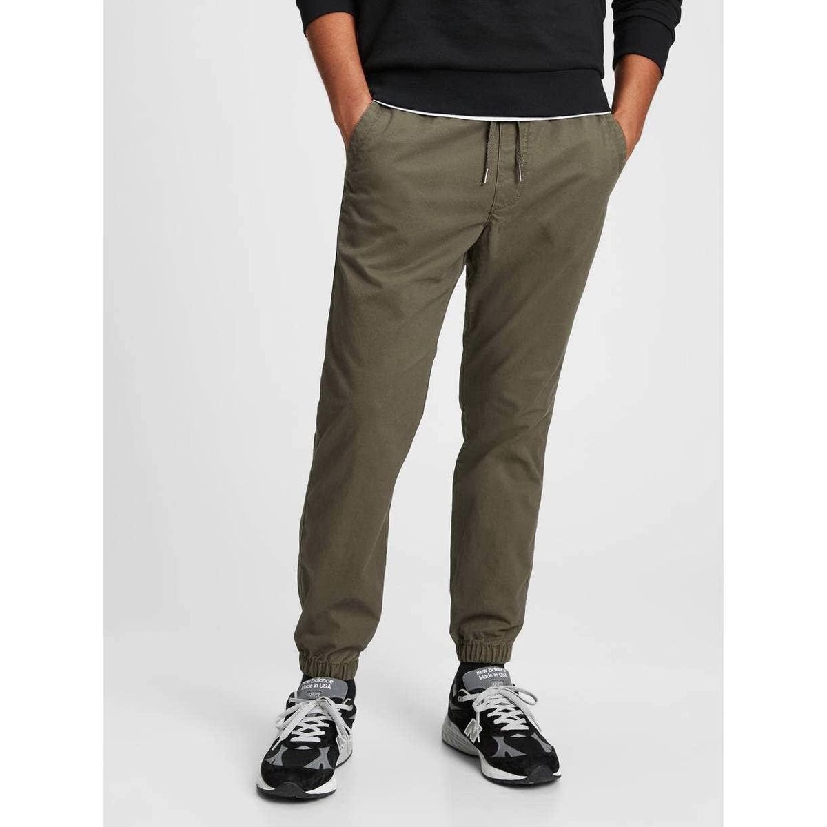 GAP - Pantalon Jogger Oliva GAP