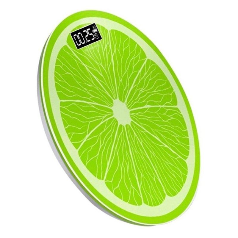 GENERICO - Balanza Pesa Digital de Baño 150kg Vidrio Templado Diseño Limón