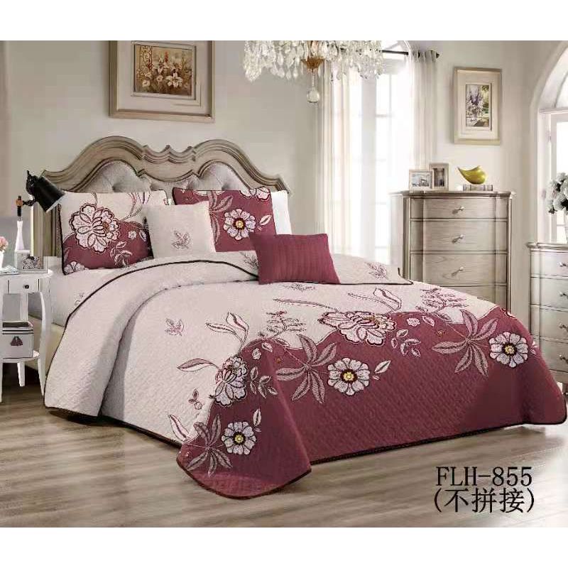 GENERICO - Cobertor de verano tipo Quilt con fundas - 2 Plazas 855