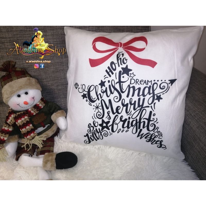 GENERICO - Pack 2 fundas de cojin - Diseño Navidad 45x45cm - 009