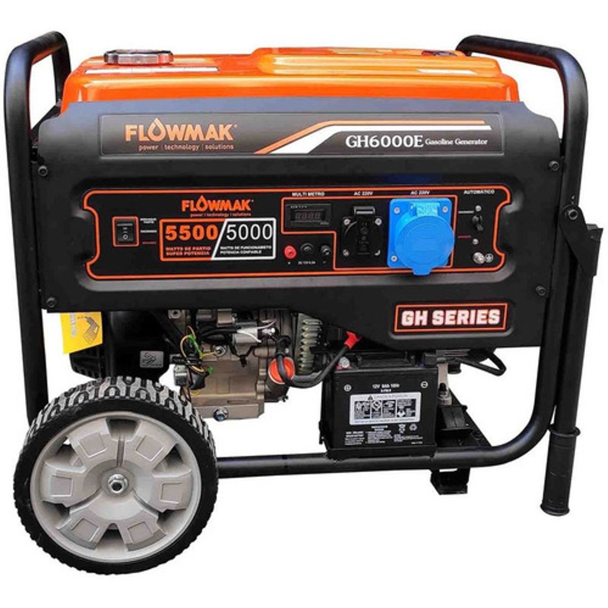 FLOWMAK - Generador Electrico 5500w A Gasolina Gh6000e 220v