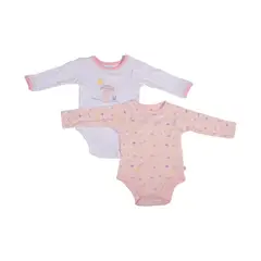 PILLIN - Set 2 Pzas Body Niña Multicolor - Rosa