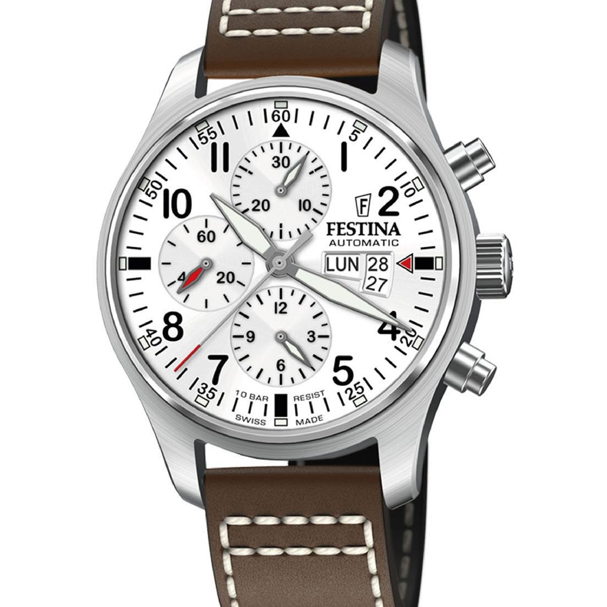 FESTINA SWISS - Reloj F20150/1 Festina Swiss Blanco Hombre Swiss Made