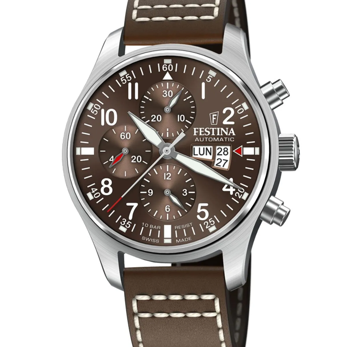 FESTINA SWISS - Reloj F20150/3 Festina Swiss Marrón Hombre Swiss Made