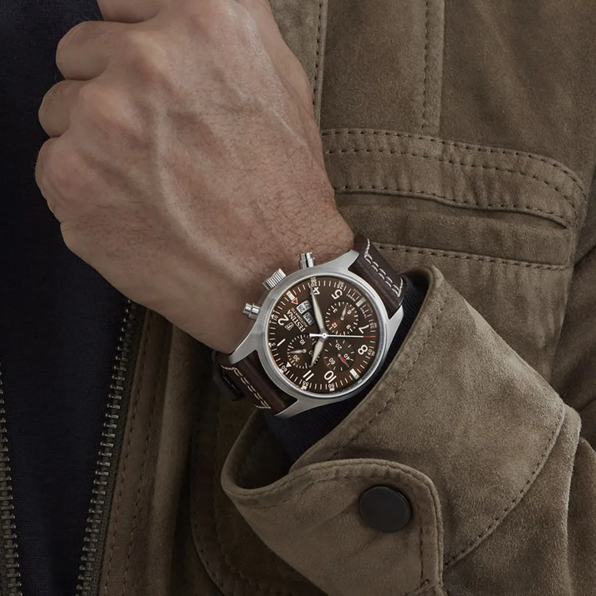 FESTINA SWISS - Reloj F20150/3 Festina Swiss Marrón Hombre Swiss Made