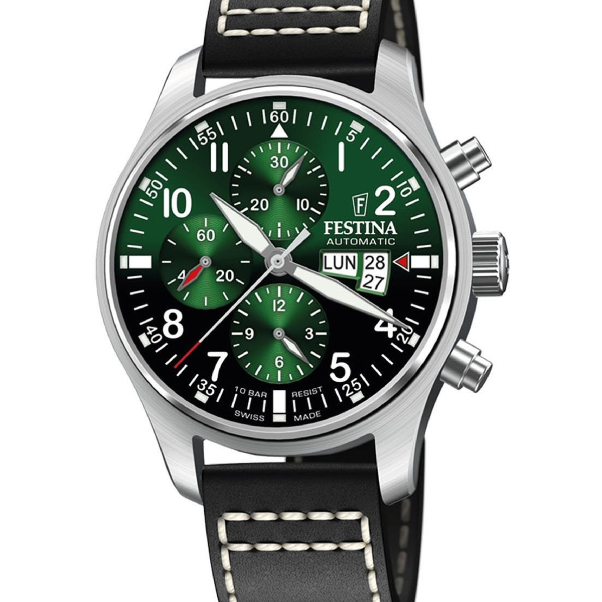 FESTINA SWISS - Reloj F20150/4 Festina Swiss Verde Hombre Swiss Made