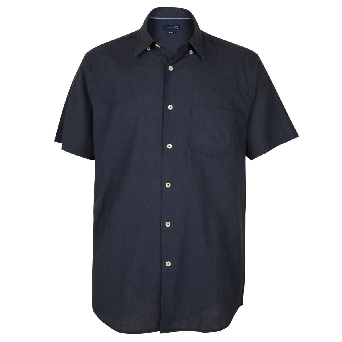 MARIO HADDAD - CAMISA LINO MANGA CORTA.