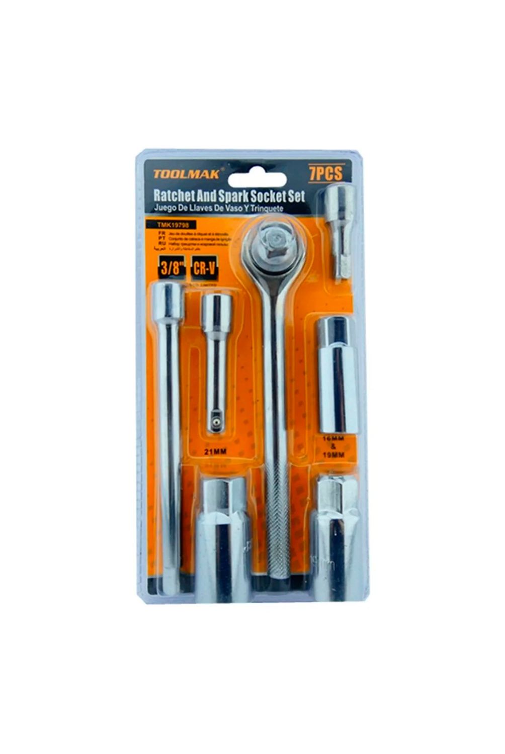 Kit Set Juego Dados Chicharra 3/8 7 Piezas Tmk19798 | Sodimac Chile