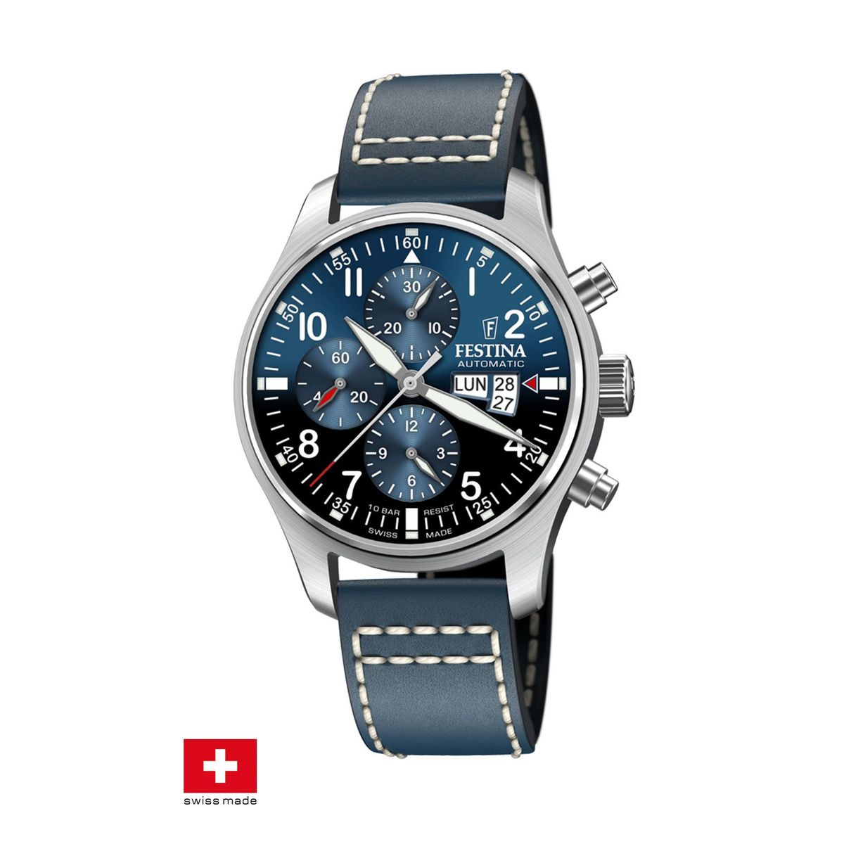 FESTINA SWISS - Reloj F20150/5 Festina Swiss Azul Hombre Swiss Made