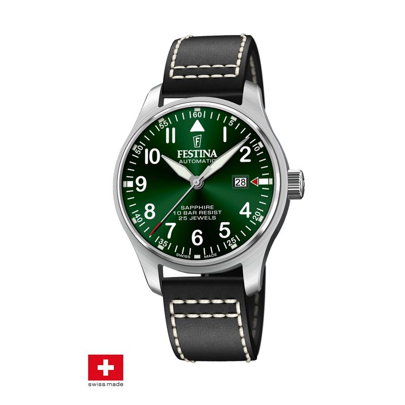 FESTINA SWISS - Reloj F20151/2 Festina Swiss Verde Hombre Swiss Made