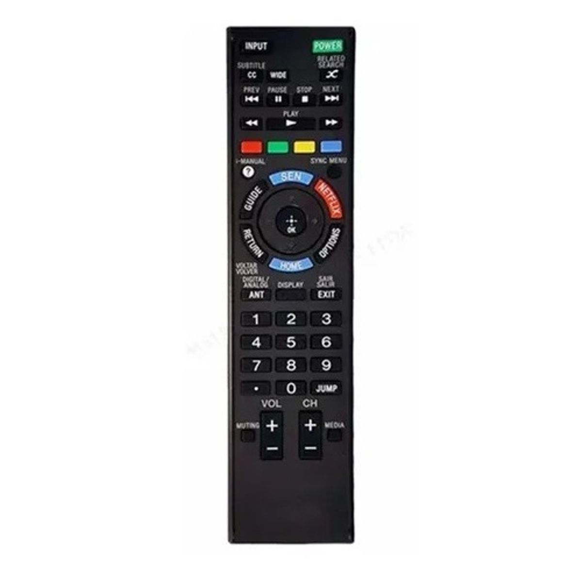 GENERICO - CONTROL REMOTO PARA SONY SMART TV Y LCD