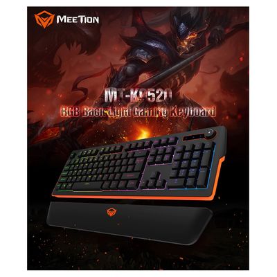 Imagen 2 del producto Teclado Gamer K9520 Reposamuñecas Membrana RGB