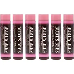 BURTS BEES - Labial con color-pink blossom-pack de 6-burts bees-0.15oz.