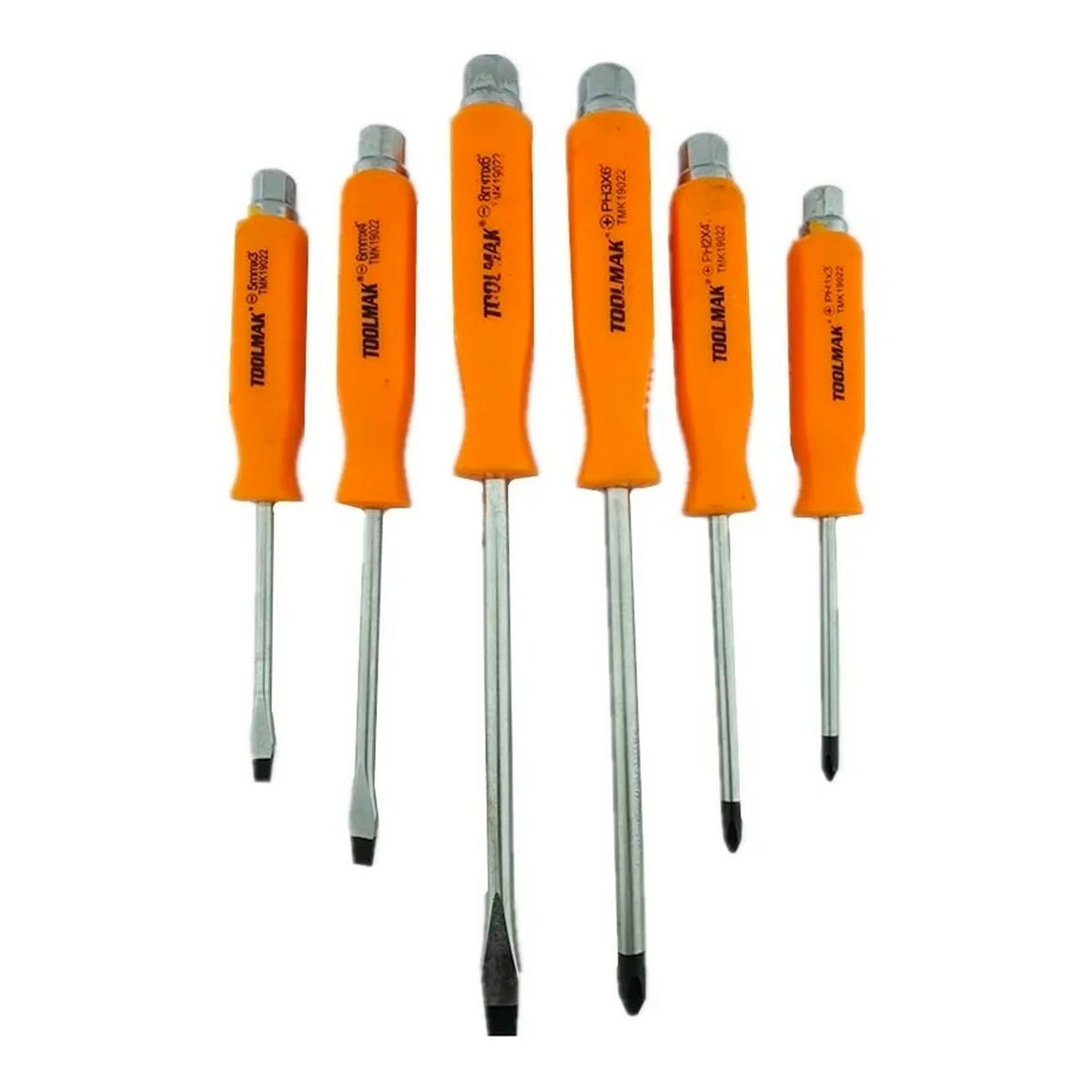 GENERICO - Set Kit Juego De Destornilladores De Golpe 6 Piezas Toolmak