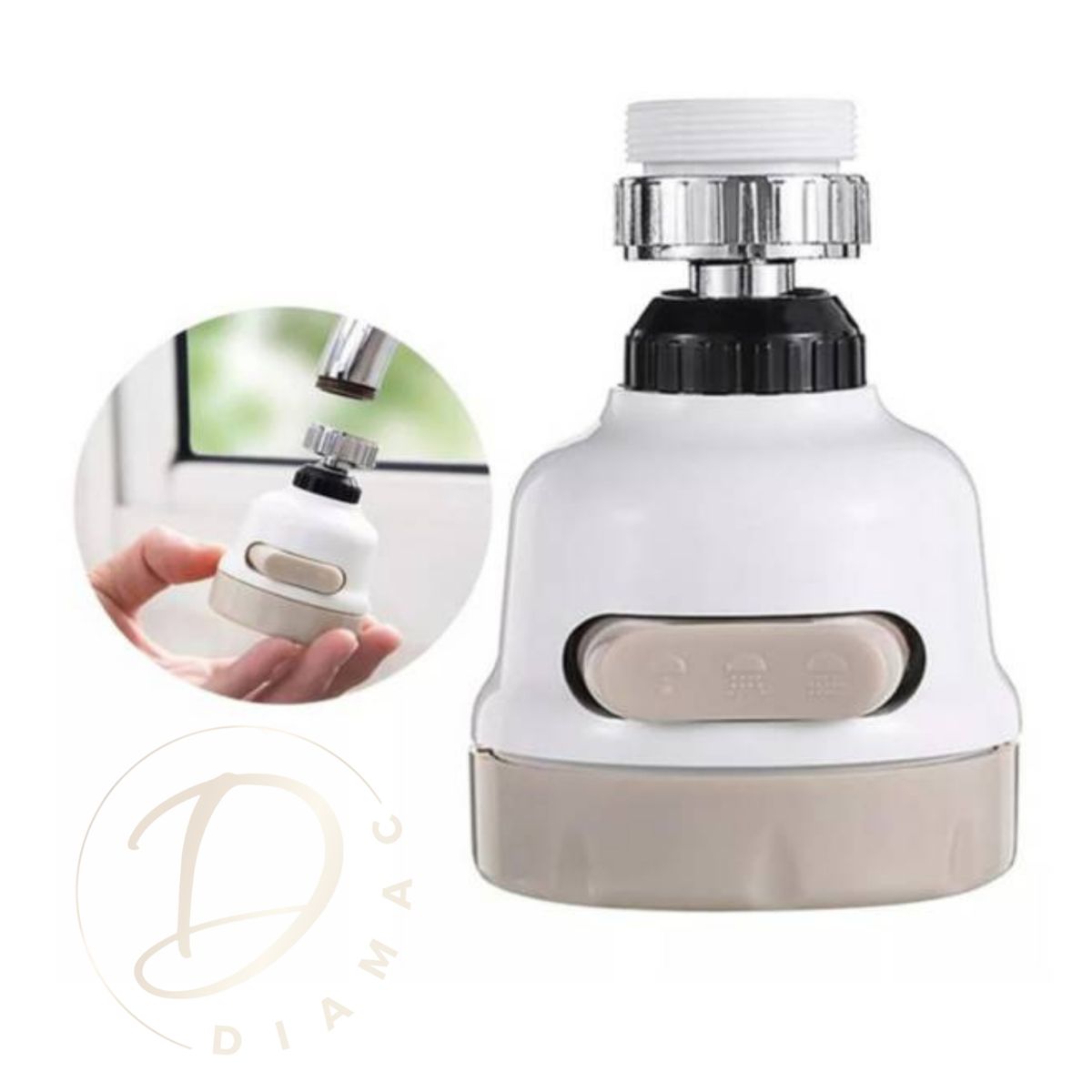 GENERICO - Difusor Aireador Giratorio Ahorro de Agua Filtro De Llave