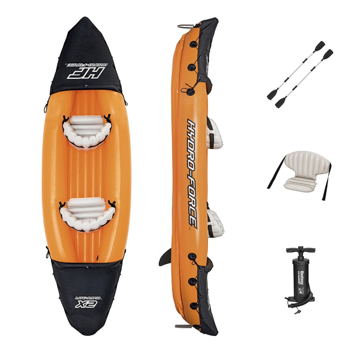 BESTWAY - KAYAK INFLABLE HYDRO-FORCE CAP. 2 PERSONAS – BESTWAY