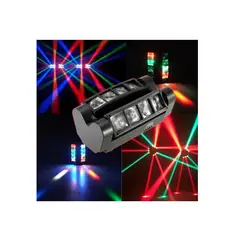 OFERTABKN - Cabeza Movil Led Spider Beam Rgbw Dmx 8x3w Luz Disco
