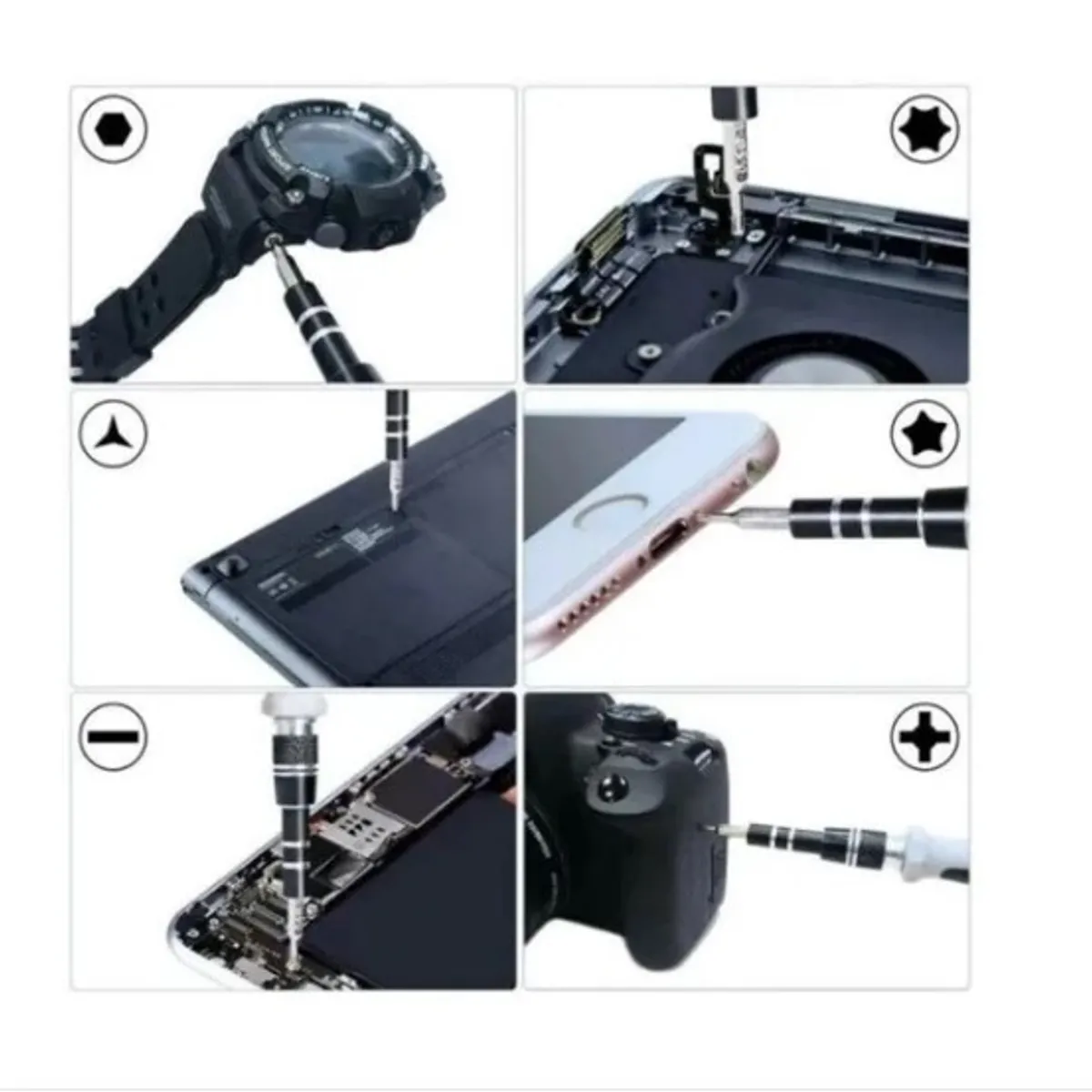 OFERTABKN - Set 115 Pcs Destornilladores Precisión Torx Magnéticos