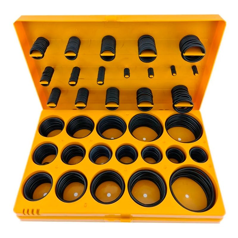 GENERICO - Juego Orrines O-ring Universales 407 Piezas Pulgadas Toolmak