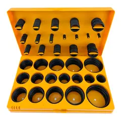 GENERICO - Juego Orrines O-ring Universales 407 Piezas Pulgadas Toolmak